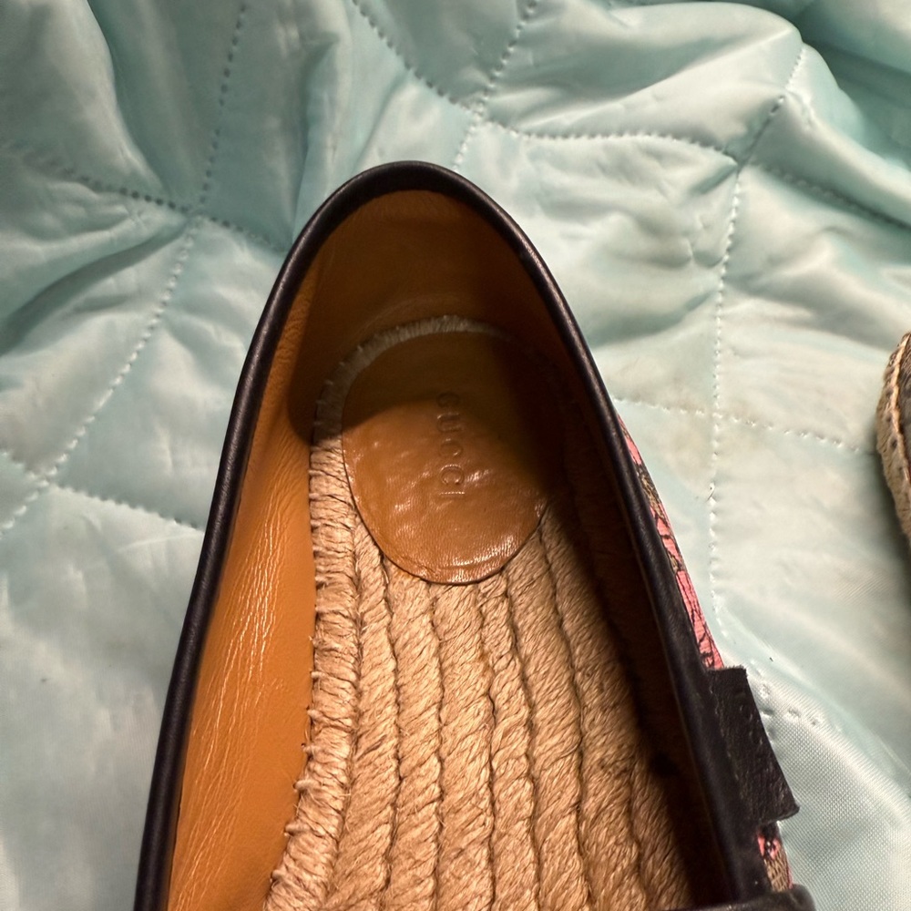 Gucci Women's Espadrille Loafers - Pink and Brown - Picture 12 of 16